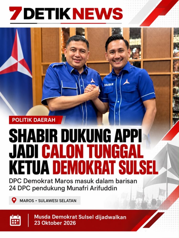 Shabir Ketua Dpc Demokrat Maros Dukung Appi, Calon Tunggal Ketua Demokrat Sulsel