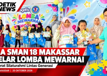 Pererat Silaturahmi Lintas Generasi, IKA SMAN 18 Makassar Gelar Lomba Mewarnai Tingkat SD se-Kecamatan Biringkanaya